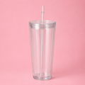 24 oz Tapered Snowglobe Tumbler