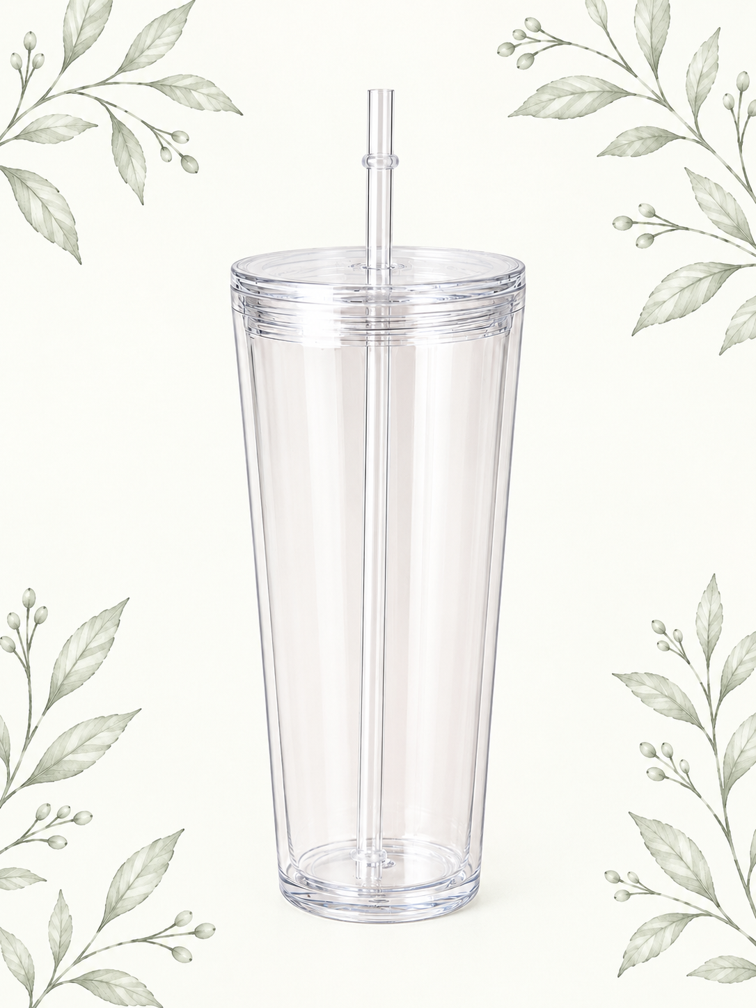 24 oz Tapered Snowglobe Tumbler