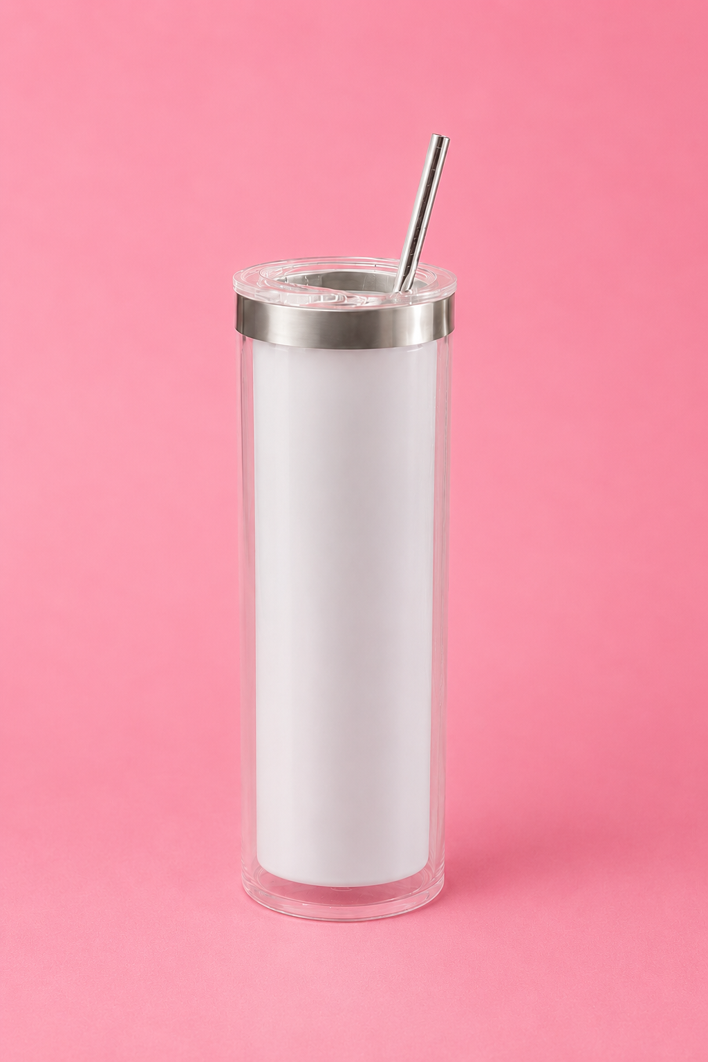 20 oz Insulated Skinny Snowglobe Tumbler