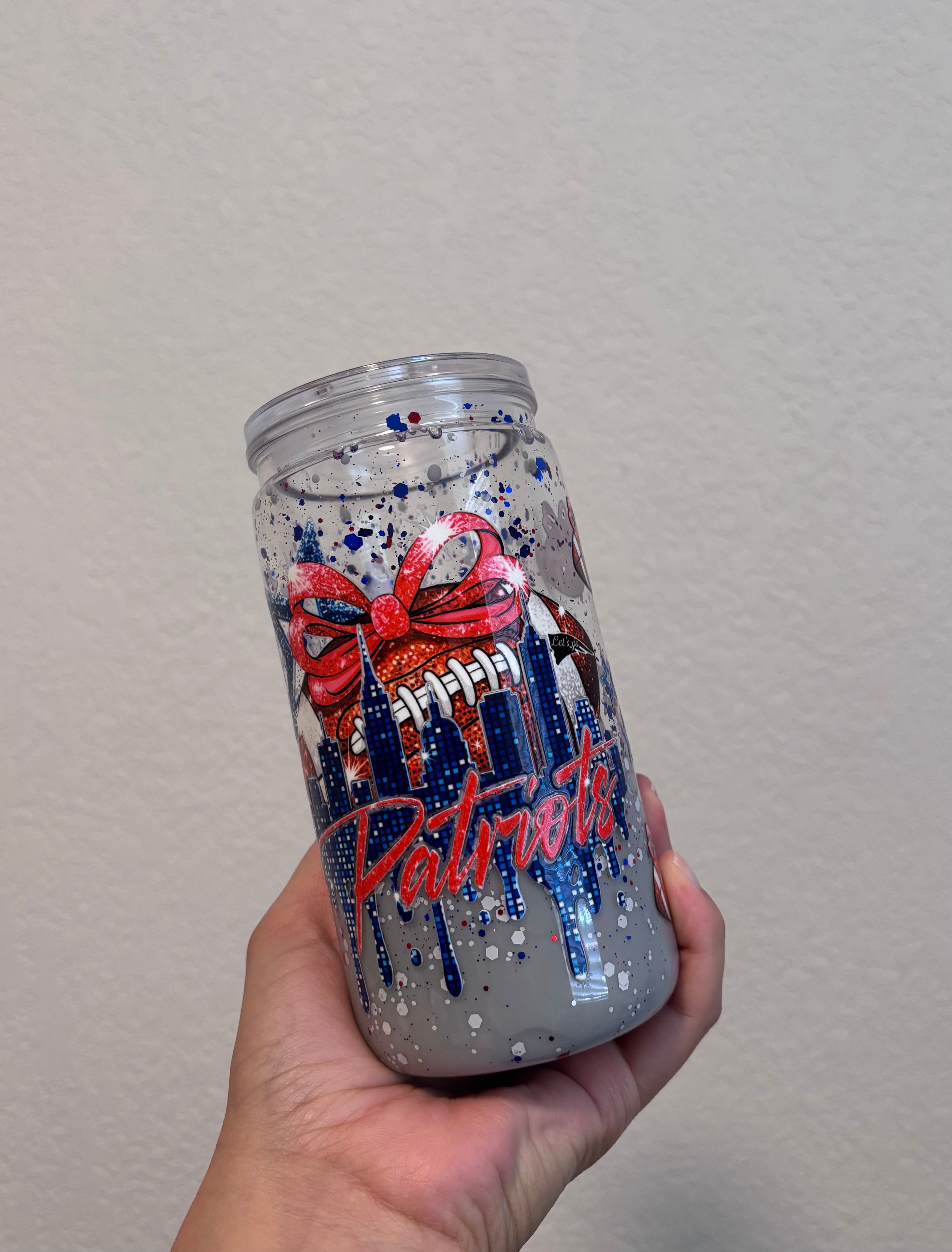 16 oz NFL Patriots Lava Drip cup