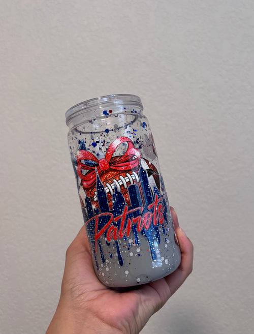 16 oz NFL Patriots Lava Drip cup