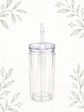 16 oz Acrylic Snowglobe Tumbler