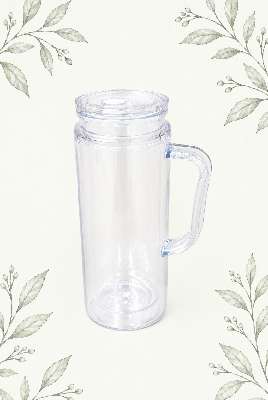 20 oz Acrylic Snowglobe with Handle