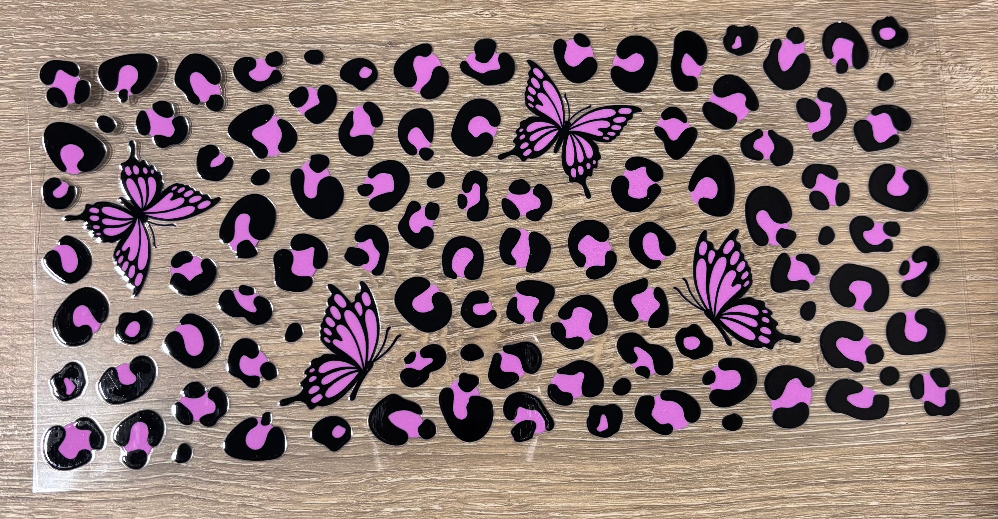 Pink cheetah butterflies