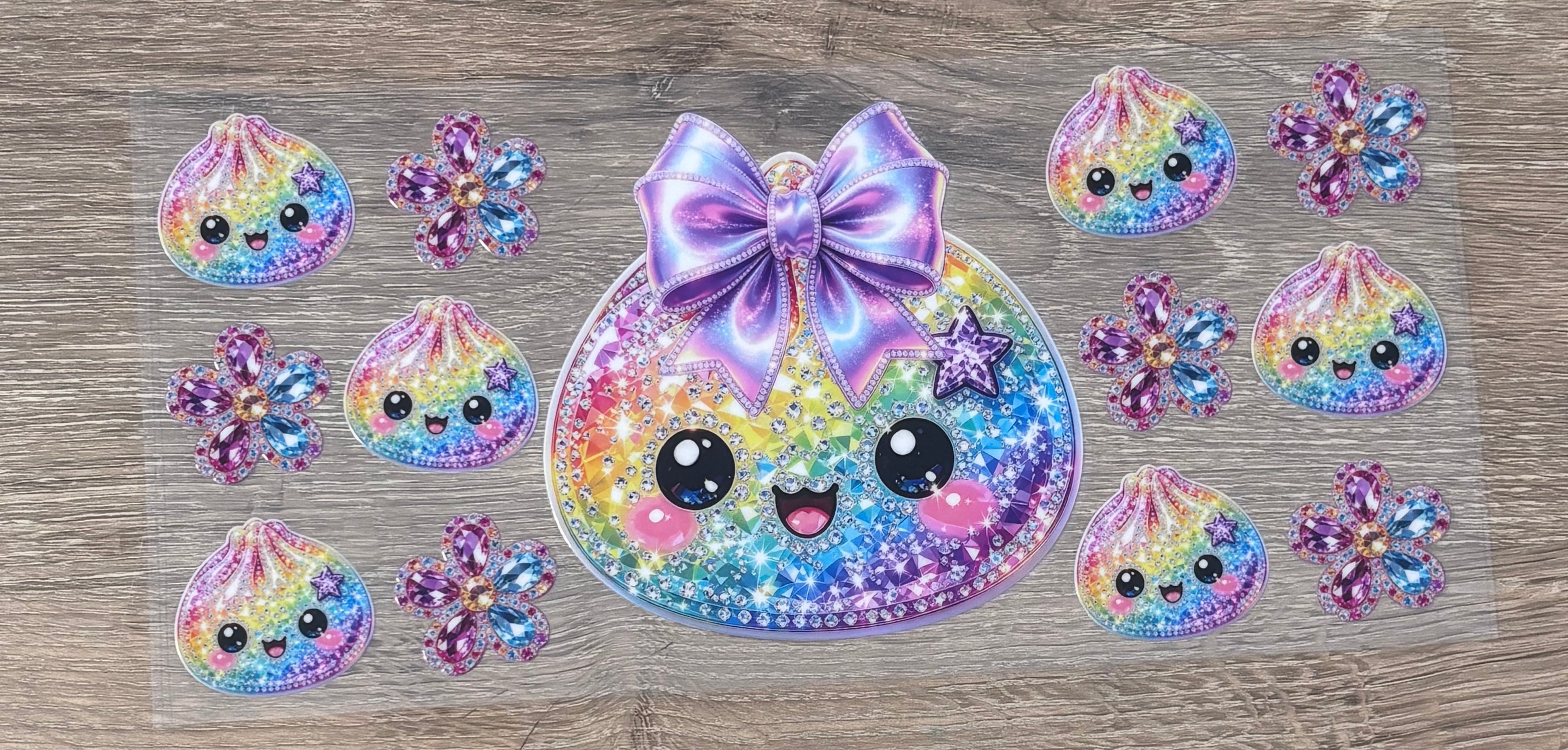 Rainbow gem dumpling