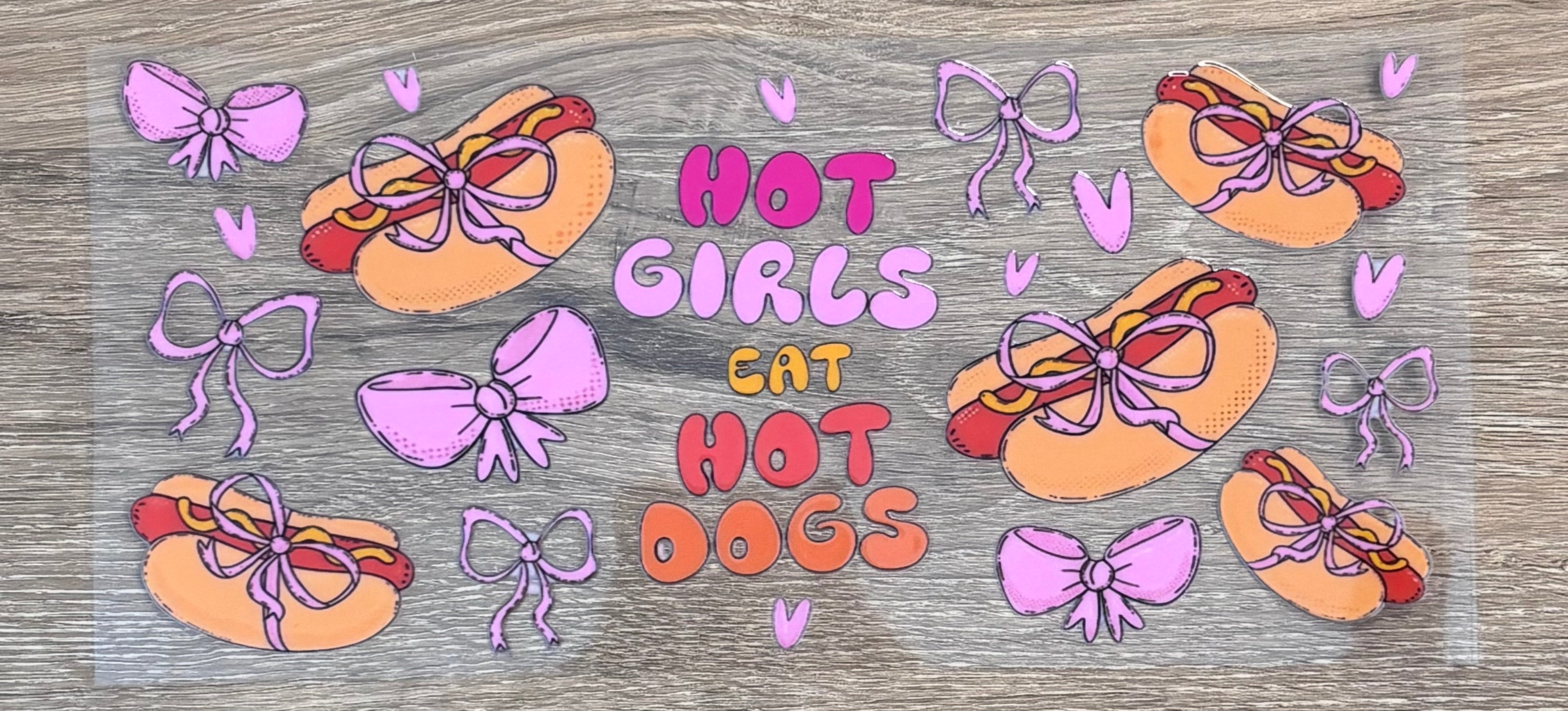 Hot girls eat hot dogs