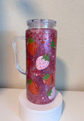 20 oz Acrylic Strawberry Waterfall cup