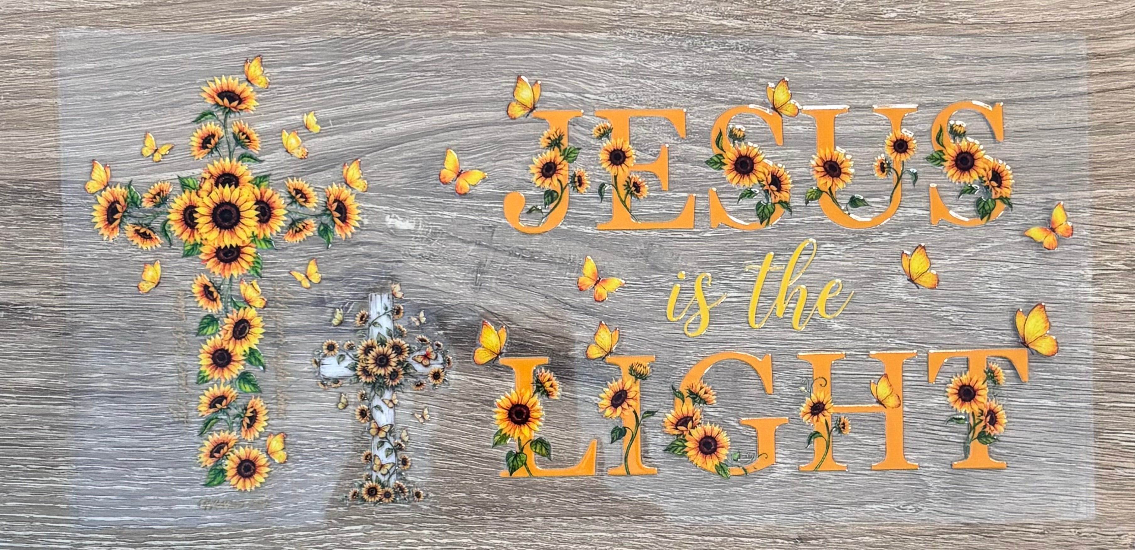 Jesus is the light Sunflowers