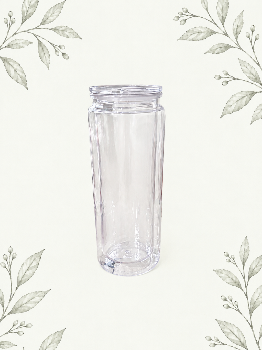 20 oz acrylic snowglobe tumbler