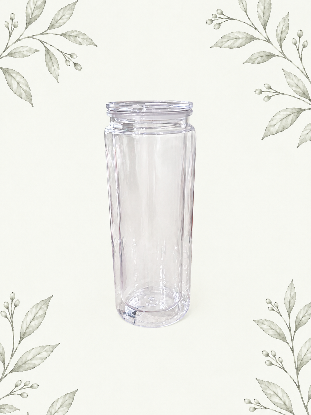 20 oz acrylic snowglobe tumbler