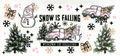 Snow is falling