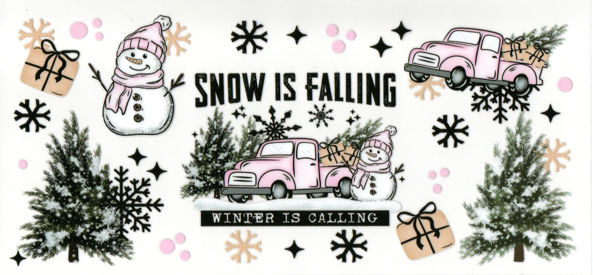 Snow is falling