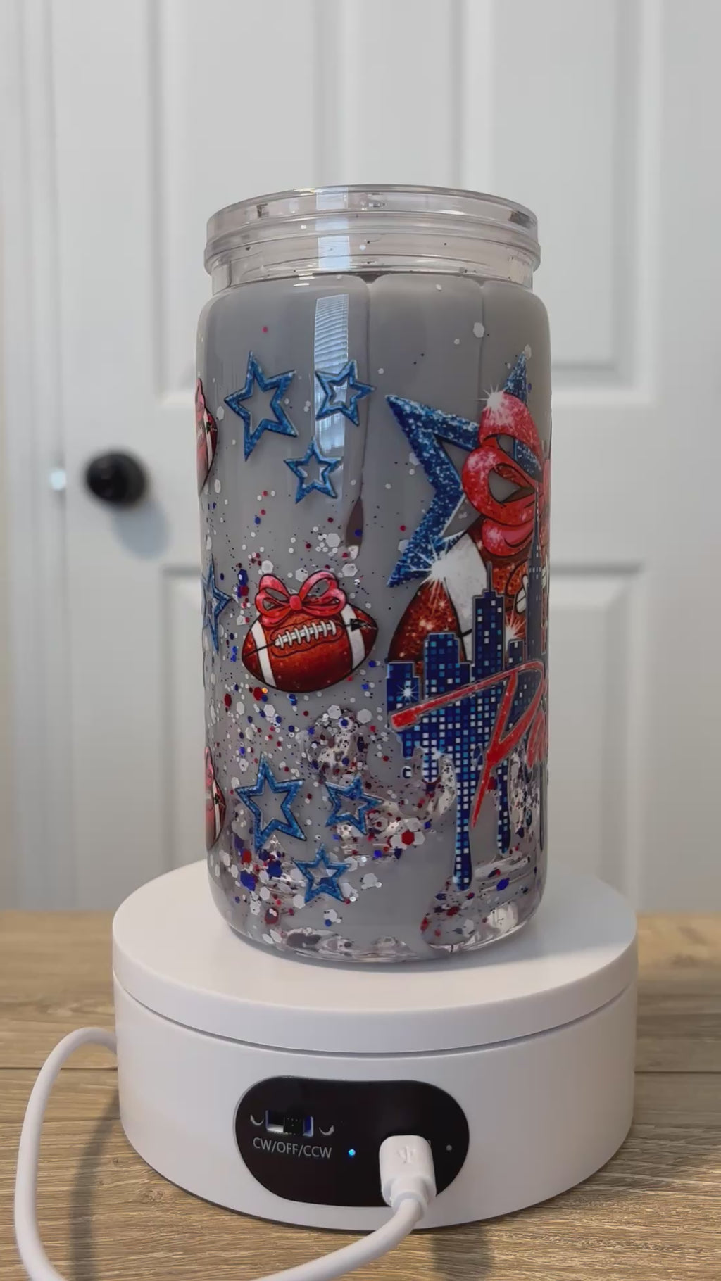 16 oz NFL Patriots Lava Drip cup